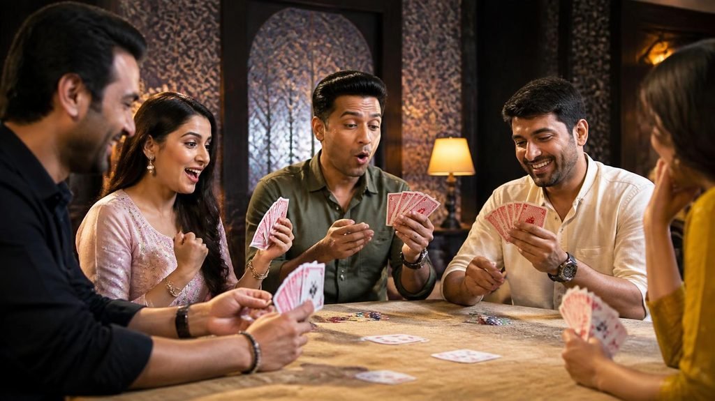 Traditional card games and entertainment in India